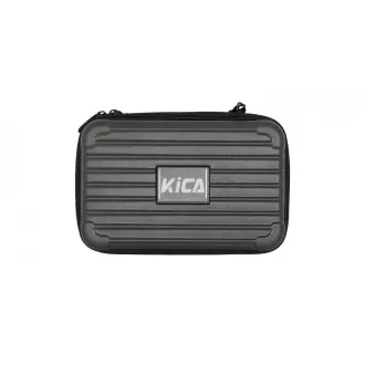 KiCA Pro Massagepistole, Touchscreen, 3 Modi, 3 Köpfe, Doppelpenetration, aus Flugzeugaluminium, grau