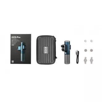 KiCA Pro Massagepistole, Touchscreen, 3 Modi, 3 Köpfe, Doppelpenetration, Flugzeugaluminium, blau KiCA Pro Massagepistole, Touchscreen, 3 Modi, 3 Köpfe, Doppelpenetration, Flugzeugaluminium, blau