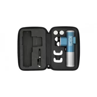 KiCA Pro Massagepistole, Touchscreen, 3 Modi, 3 Köpfe, Doppelpenetration, Flugzeugaluminium, blau KiCA Pro Massagepistole, Touchscreen, 3 Modi, 3 Köpfe, Doppelpenetration, Flugzeugaluminium, blau