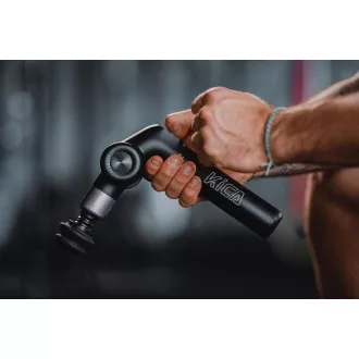 KiCA Evo Massagepistole, intelligenter Schutz, ideal für Sportler, professionelle Tiefenmassage, schwarz
