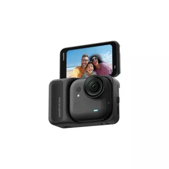 Insta360 GO Ultra Miniatur-Actionkamera, 4K Ultra HD, 60fps, magnetisches Befestigungssystem, schwarz