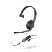 Poly Blackwire 5210 Headset, 3,5 mm Klinke   USB-C/A Adapter, mono