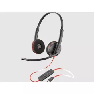 Poly Blackwire 3220 Headset, USB-C/A-Adapter, Stereo (lose) Poly Blackwire 3220 Headset, USB-C/A-Adapter, Stereo (lose)