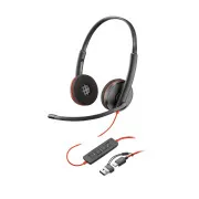 Poly Blackwire 3220 Headset, USB-C/A-Adapter, Stereo (lose)