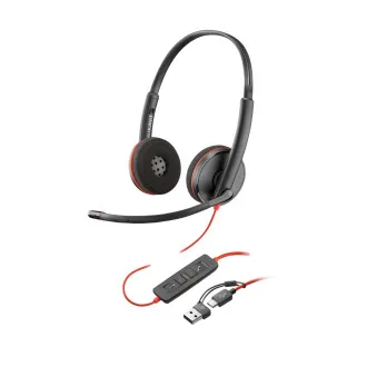 Poly Blackwire 3220 Headset, USB-C/A-Adapter, Stereo (lose) Poly Blackwire 3220 Headset, USB-C/A-Adapter, Stereo (lose)