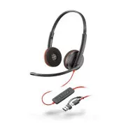 Poly Blackwire 3220 Headset, USB-C/A-Adapter, Stereo