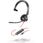 Poly Blackwire 3310 Headset, USB-C/A-Adapter, mono
