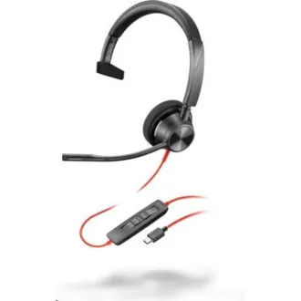 Poly Blackwire 3310 Headset, USB-C/A-Adapter, mono Poly Blackwire 3310 Headset, USB-C/A-Adapter, mono
