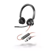Poly Blackwire 3320 MS Teams Headset, USB-C/A-Adapter, Stereo