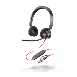 Poly Blackwire 3320 MS Teams Headset, USB-C/A-Adapter, Stereo Poly Blackwire 3320 MS Teams Headset, USB-C/A-Adapter, Stereo