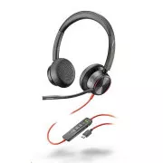 Poly Blackwire 8225 Headset, USB-C/A-Adapter, Stereo