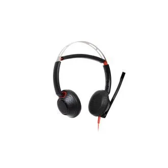 Poly Blackwire 5220 Headset, 3,5 mm Klinke   USB-C/A Adapter, Stereo