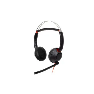 Poly Blackwire 5220 Headset, 3,5 mm Klinke   USB-C/A Adapter, Stereo