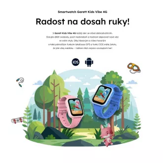 Garett Smartwatch Kinder Vibe 4G AMOLED Blau Garett Smartwatch Kinder Vibe 4G AMOLED Blau