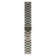 Garett Universalband 22 mm, silbernes Metall, Massivbauweise