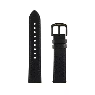 Garett Universalband 22 mm, schwarzes Leder