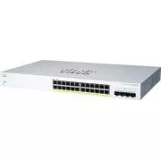 Cisco Switch CBS220-24P-4X (24xGbE, 4xSFP , 24xPoE , 195W) - REFRESH
