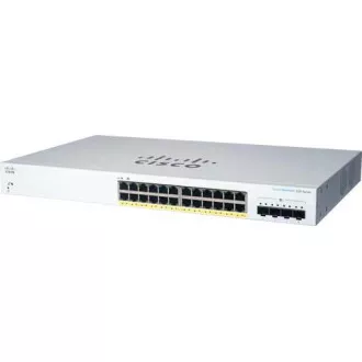 Cisco Switch CBS220-24P-4X (24xGbE, 4xSFP , 24xPoE , 195W) - REFRESH