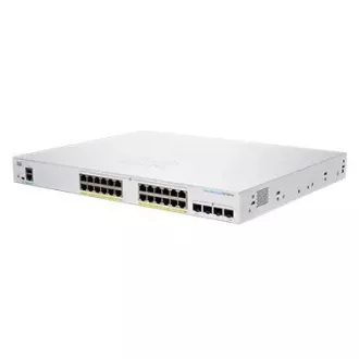 Cisco Switch CBS250-24P-4X (24xGbE, 4xSFP , 24xPoE , 195W, lüfterlos) - REFRESH