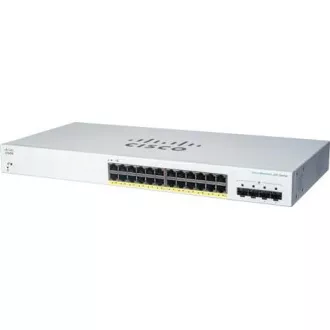 Cisco Switch CBS220-24FP-4G (24xGbE, 4xSFP, 24xPoE , 382W) - REFRESH