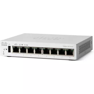 Cisco Catalyst Switch C1200-8T-D (8xGbE, 1xPoE-in, lüfterlos) Cisco Catalyst Switch C1200-8T-D (8xGbE, 1xPoE-in, lüfterlos)