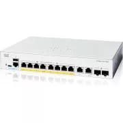 Cisco Catalyst-Switch C1200-8P-E-2G (8xGbE, 2xGbE/SFP-Kombination, 8xPoE , 67W, lüfterlos)