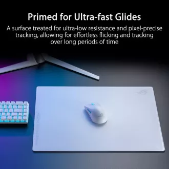 ASUS Mauspad ROG Moonstone ACE (Größe L / Weiß), Glas