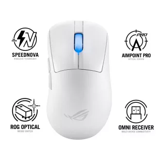 ASUS Maus ROG Keris II Ace, kabellose Gaming-Maus, weiß ASUS Maus ROG Keris II Ace, kabellose Gaming-Maus, weiß