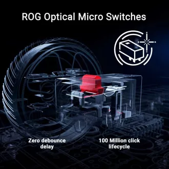 ASUS Maus ROG Keris II Ace, kabellose Gaming-Maus, weiß ASUS Maus ROG Keris II Ace, kabellose Gaming-Maus, weiß