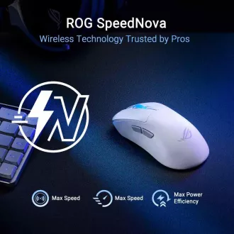 ASUS Maus ROG Keris II Ace, kabellose Gaming-Maus, weiß ASUS Maus ROG Keris II Ace, kabellose Gaming-Maus, weiß