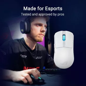 ASUS Gaming-Maus ROG Harpe Ace Mini, Drahtlos BT, RF 2.4GHz, Weiß