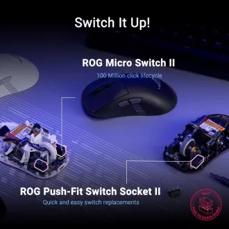ASUS Maus ROG Keris II Origin, kabellose Gaming-Maus, schwarz ASUS Maus ROG Keris II Origin, kabellose Gaming-Maus, schwarz