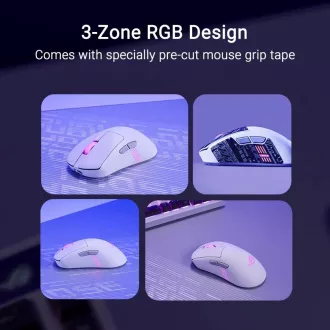 ASUS Maus ROG Keris II Origin, kabellose Gaming-Maus, weiß