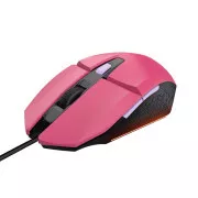 TRUST Maus GXT 109P FELOX Gaming Maus, optisch, USB, rosa