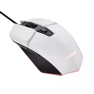 TRUST Maus GXT 109W FELOX Gaming Maus, optisch, USB, weiß TRUST Maus GXT 109W FELOX Gaming Maus, optisch, USB, weiß