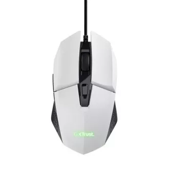 TRUST Maus GXT 109W FELOX Gaming Maus, optisch, USB, weiß TRUST Maus GXT 109W FELOX Gaming Maus, optisch, USB, weiß