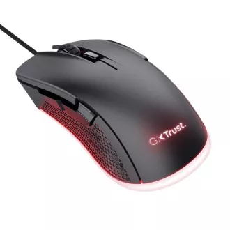 TRUST GXT 922 YBAR Gaming-Maus, optisch, USB, schwarz