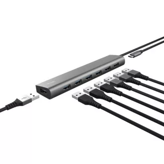 TRUST Hub HALYX, 7 Port USB 3.2 Gen1 Hub TRUST Hub HALYX, 7 Port USB 3.2 Gen1 Hub