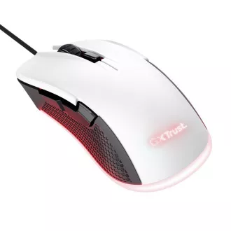 TRUST GXT 922W YBAR Eco Gaming-Maus, optisch, USB, weiß TRUST GXT 922W YBAR Eco Gaming-Maus, optisch, USB, weiß
