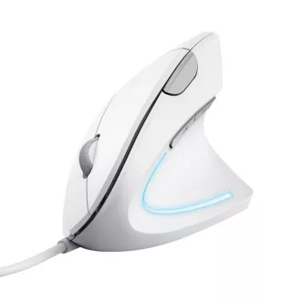 TRUST Verto Vertikale Maus Ergonomische Maus, USB, Weiß TRUST Verto Vertikale Maus Ergonomische Maus, USB, Weiß