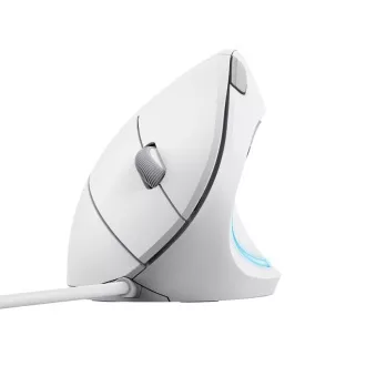 TRUST Verto Vertikale Maus Ergonomische Maus, USB, Weiß TRUST Verto Vertikale Maus Ergonomische Maus, USB, Weiß