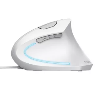 TRUST Verto Vertikale Maus Ergonomische Maus, USB, Weiß TRUST Verto Vertikale Maus Ergonomische Maus, USB, Weiß