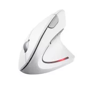 TRUST Verto Vertikale Maus Kabellose ergonomische Maus, USB, Weiß