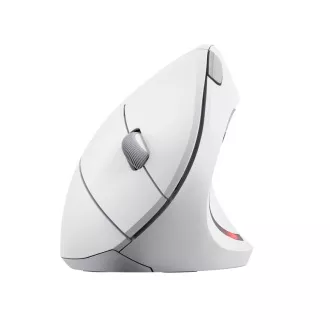 TRUST Verto Vertikale Maus Kabellose ergonomische Maus, USB, Weiß