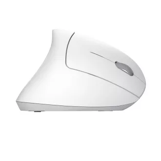 TRUST Verto Vertikale Maus Kabellose ergonomische Maus, USB, Weiß