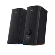 TRUST Speakers GXT 612 CETIC RGB-beleuchtetes 2.0-Lautsprecherset, Bluetooth, Schwarz