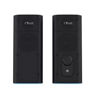 TRUST Speakers GXT 612 CETIC RGB-beleuchtetes 2.0-Lautsprecherset, Bluetooth, Schwarz