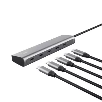TRUST Halyx Aluminium 5 Anschluss USB 3.2 Gen1 Hub TRUST Halyx Aluminium 5 Anschluss USB 3.2 Gen1 Hub