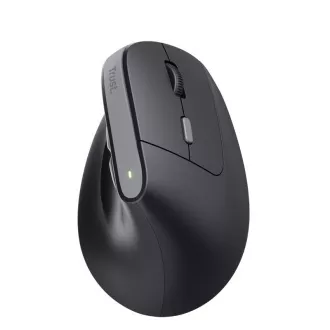TRUST Bayo II Ergonomische Vertikale Maus, Kabellos, Schwarz