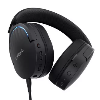 TRUST Gaming-Headset GXT 491 FAYZO, Drahtlos, USB, Schwarz TRUST Gaming-Headset GXT 491 FAYZO, Drahtlos, USB, Schwarz